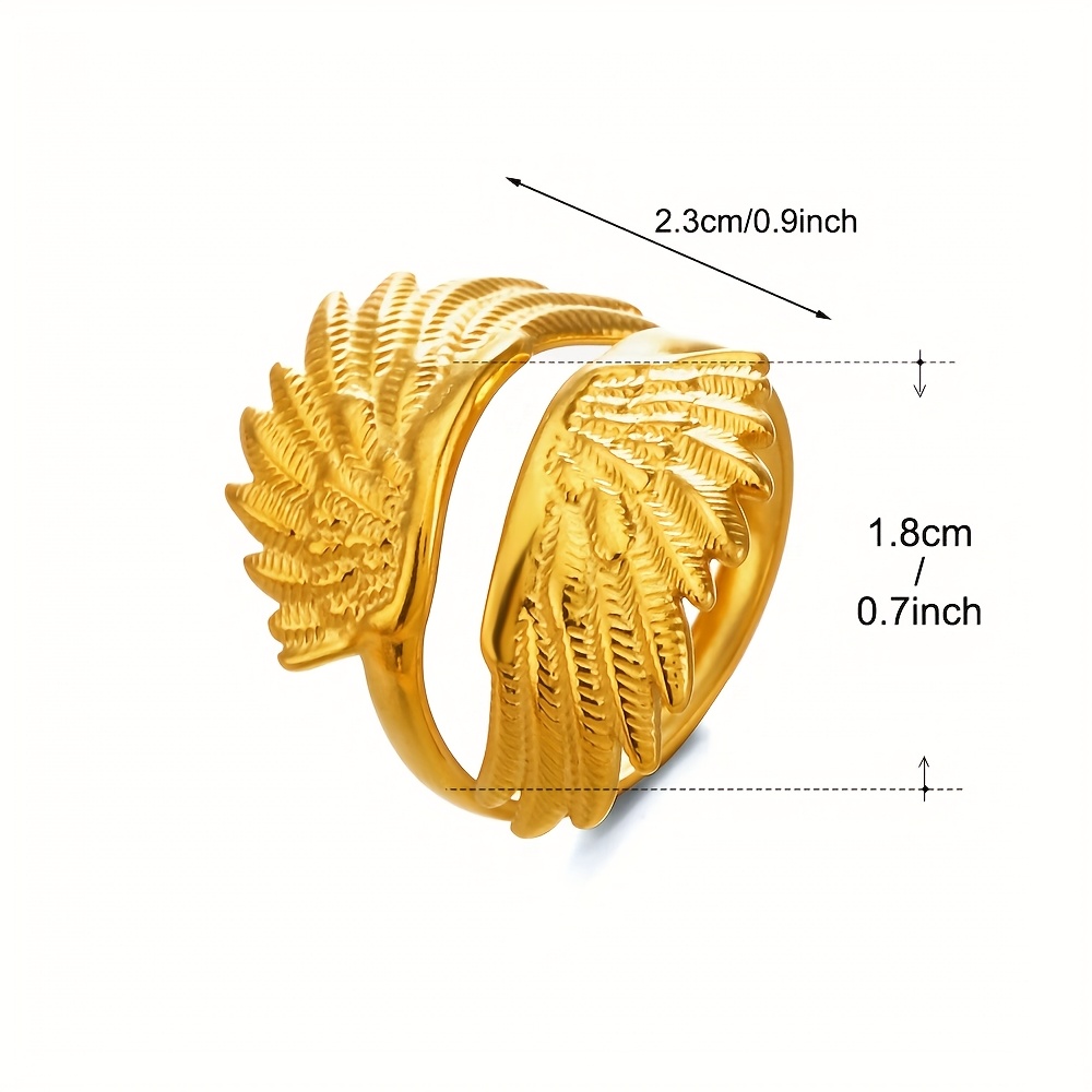 Bohemian Wing Design Open Ring, Perfect Gift for Her